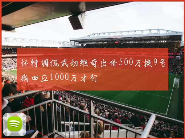 怀特调侃武切维奇出价500万换9号我回应1000万才行